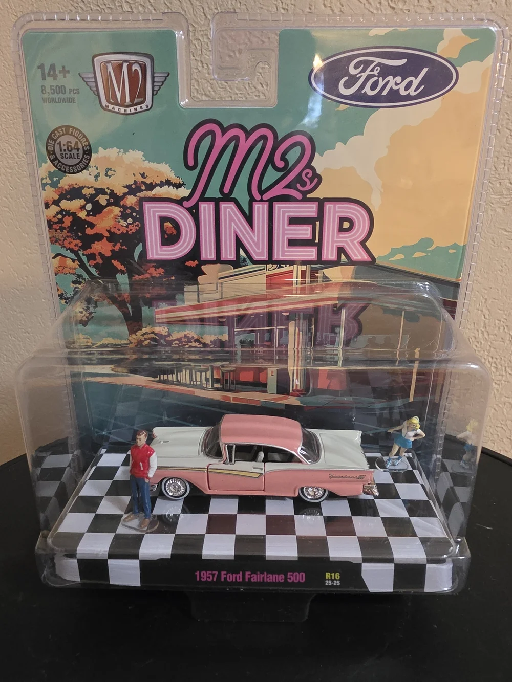 M2 Machines 1:64 Scale Diorama Bundle - Lot of 3 Cars (Ford & VW)
